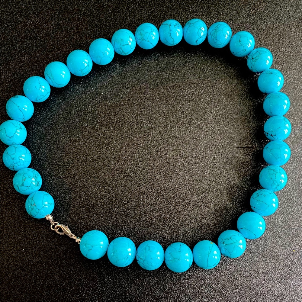 Blue Bead Necklace